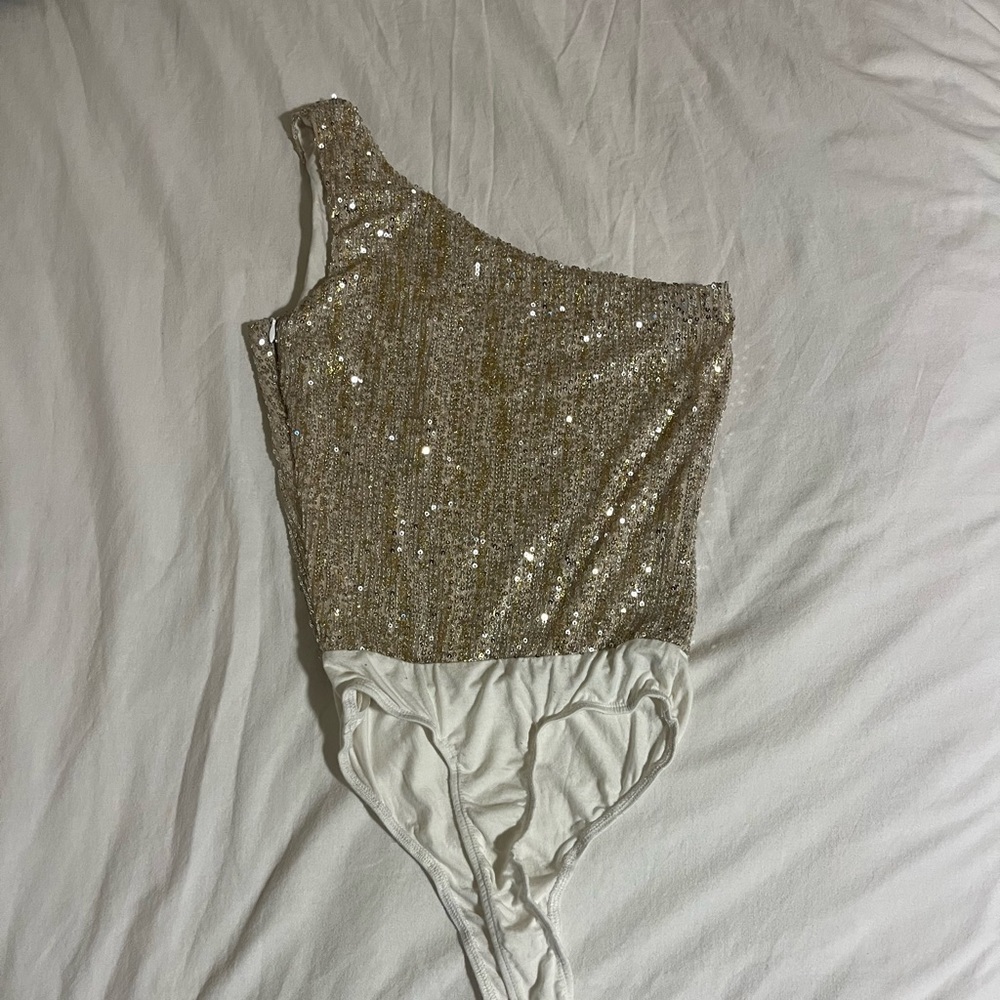 Revolve Superdown sequins bodysuit
